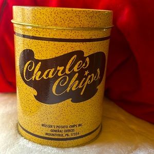 Small Charles chips tin